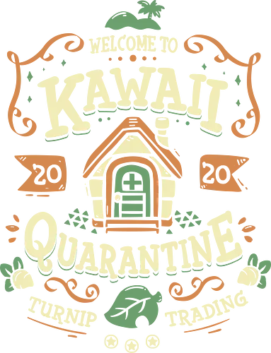 Kawaii Quarantine - Quarantäne, Lockdown, animal, Crossing, Stay home, Stay safe, Turnip, Rüben